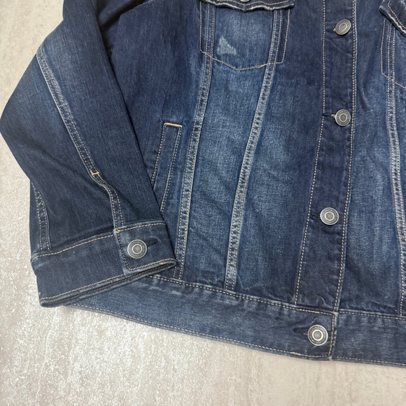 LC Lauren Conrad Blue Jean Jacket Medium-Dark Wash - Picture 2 of 9